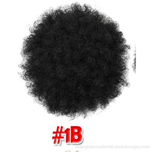 Synthetic Afro Kinky Curly Hair Chignon for Black Women Afro Bun 15 color hairpiece Afro Puff Drawstring Bun